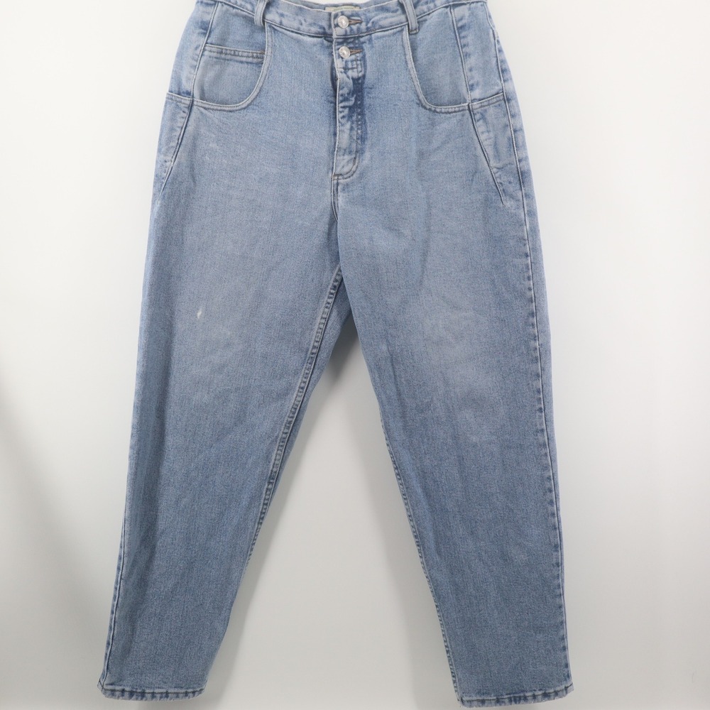 Guess Jeans Men 34x30 Relaxed Tapered 90s Vintage Light Wash Denim Good